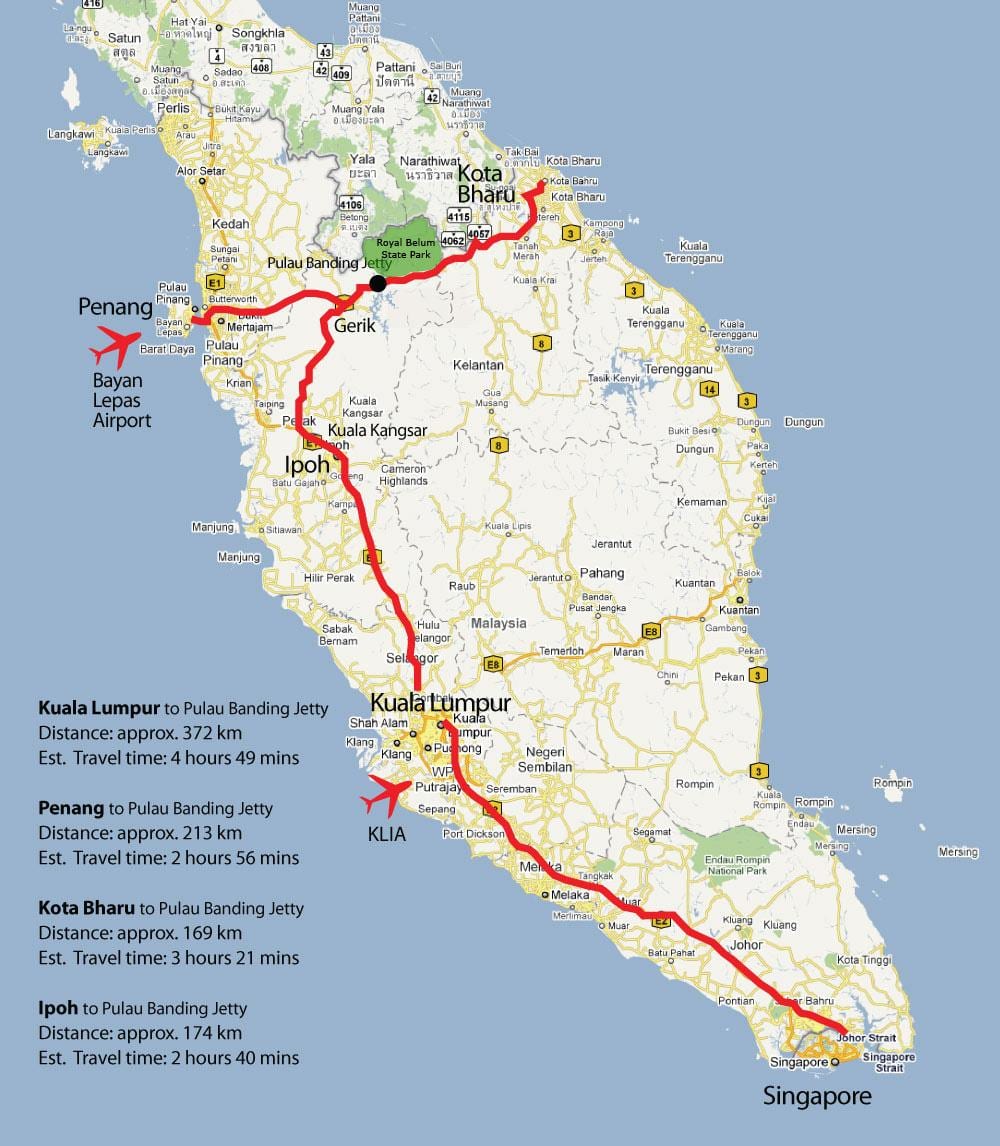 ipoh katika malaysia ramani