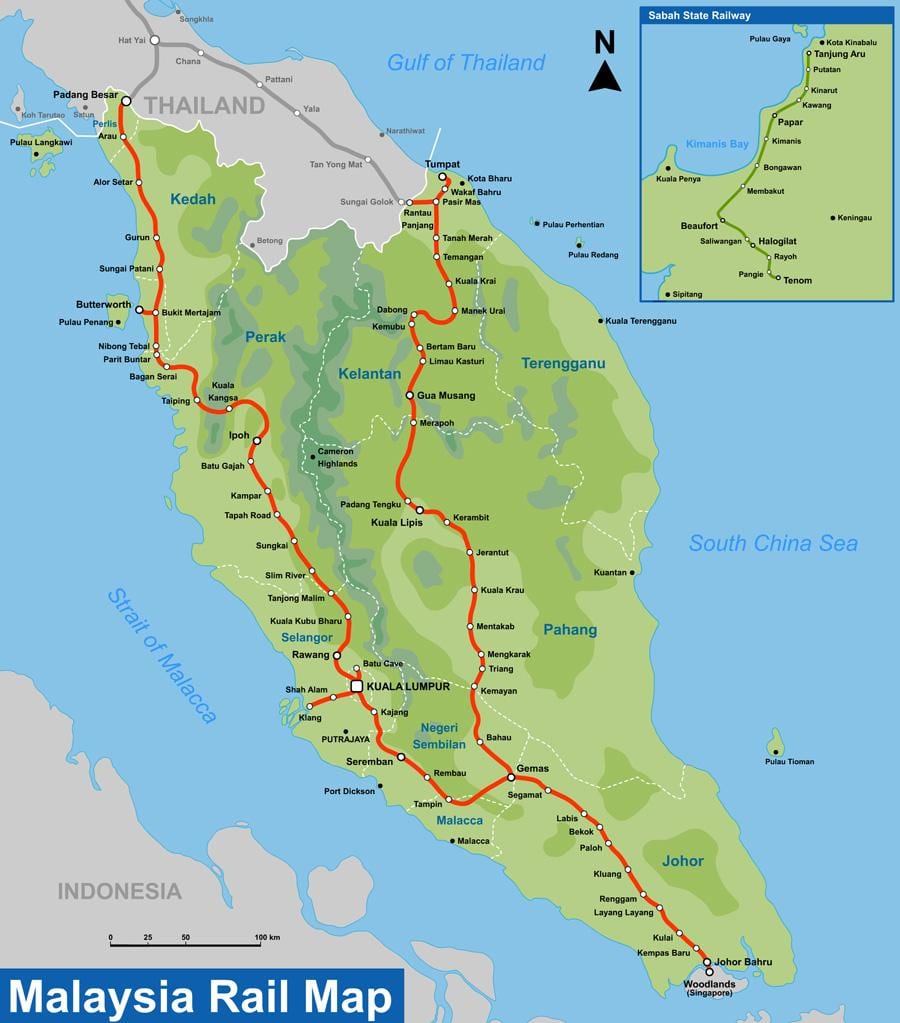 ktm kituo cha ramani ya malaysia