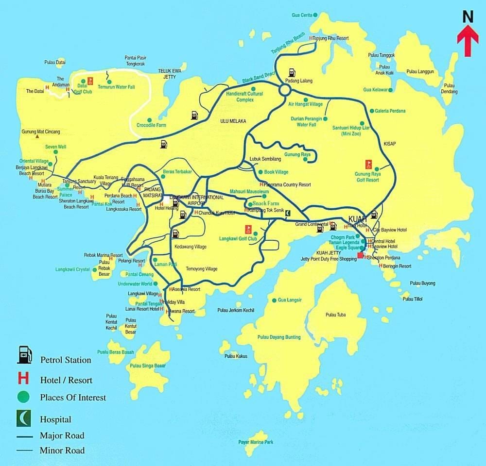 ramani ya malaysia na langkawi