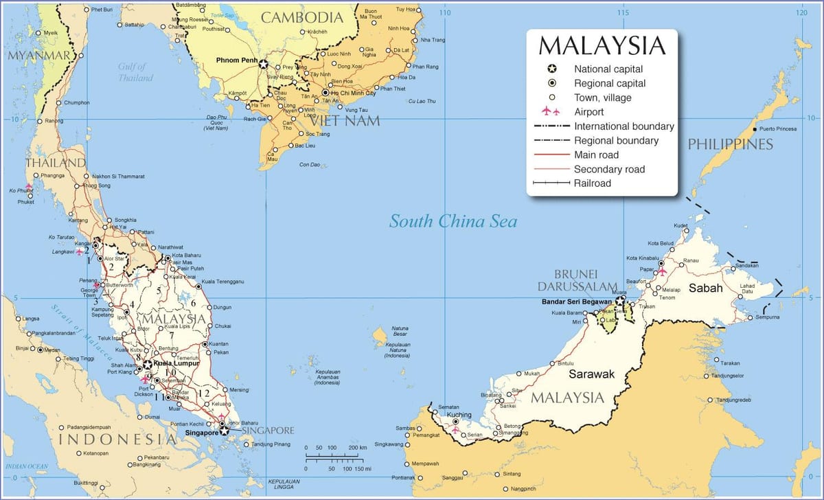 viwanja vya ndege nchini malaysia ramani
