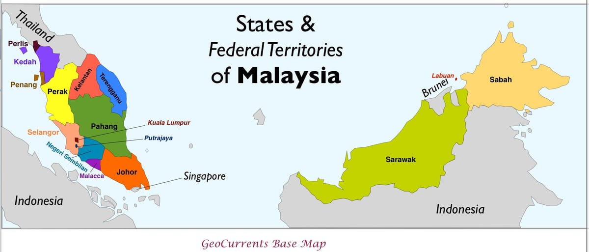 ramani ya malaysia mkoa