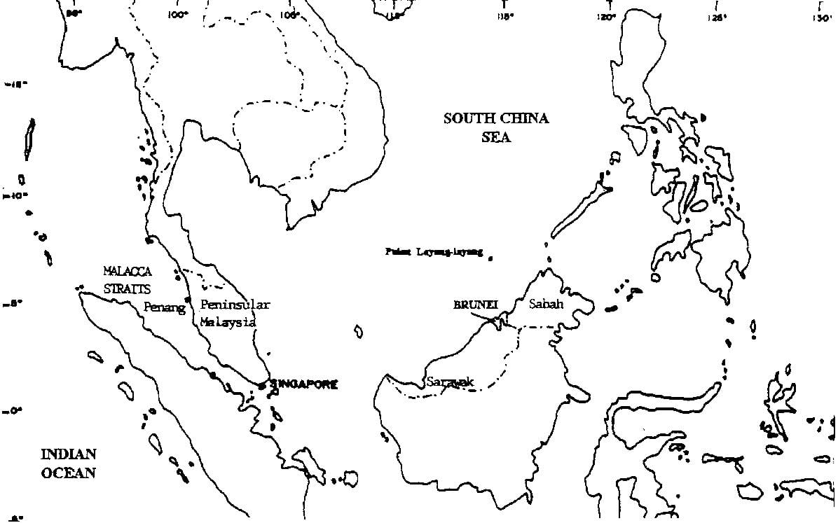 ramani ya malaysia kuchora ramani