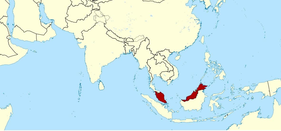 kuonyesha ramani ya malaysia