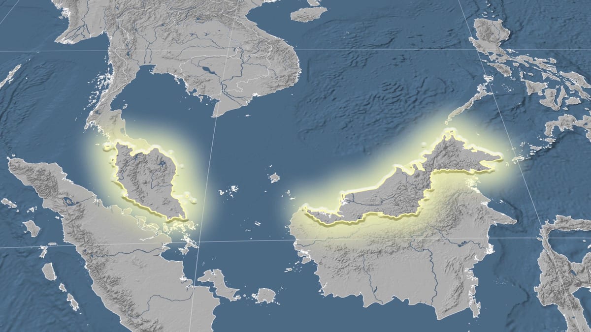 ramani ya malaysia mwinuko