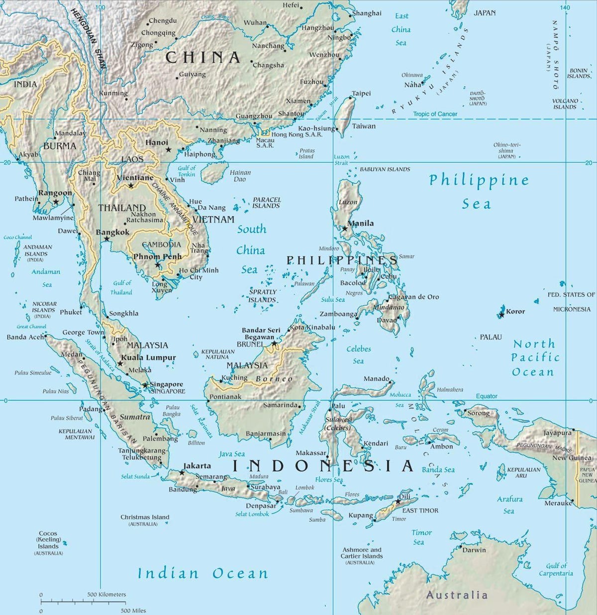 ramani ya malaysia katika asia