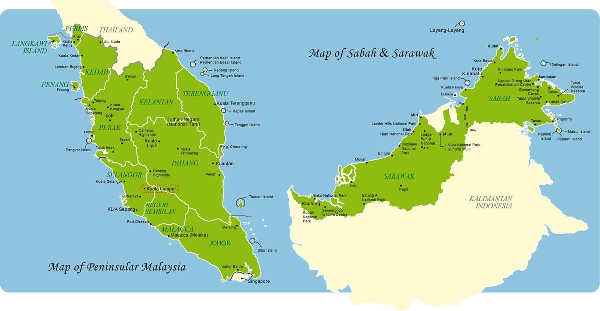 malaysia kamili ya ramani