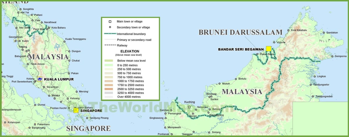 malaysia jiografia ramani
