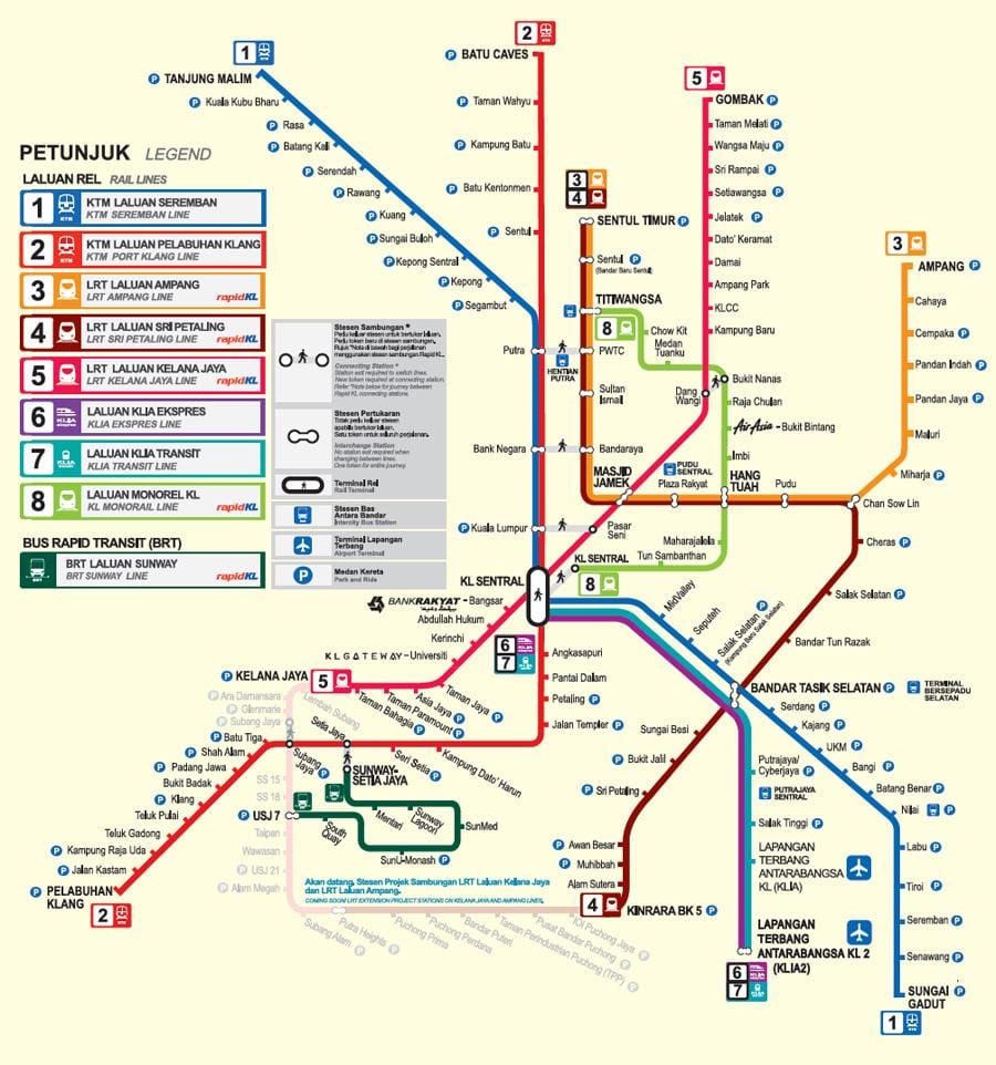 malaysia mrt ramani 2016