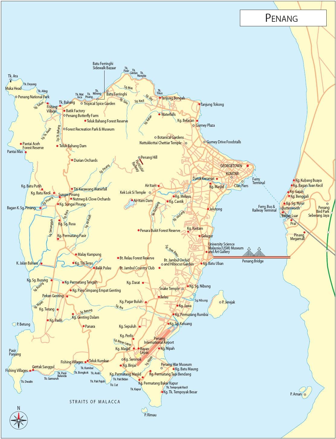 ramani pulau pinang malaysia