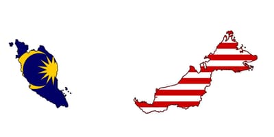 Ramani ya malaysia bendera