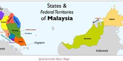 Ramani ya malaysia mkoa