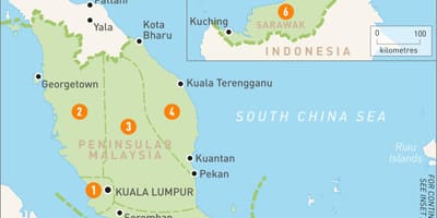 Malaysia mikoa ramani