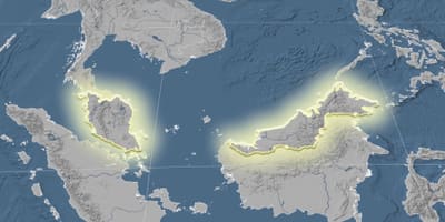 Ramani ya malaysia mwinuko 