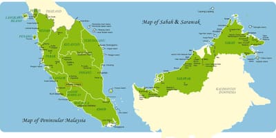 Malaysia kamili ya ramani