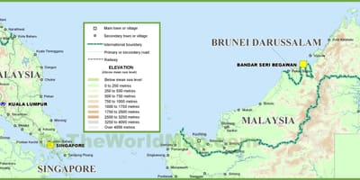 Malaysia jiografia ramani