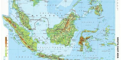 Ramani ya malaysia topographic